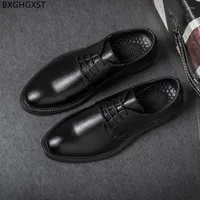 Kl￤dskor italienska l￤der m￤n formell designer oxford man h￶g kvalitet brun parti f￶r 2022 sapato social masculino