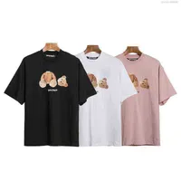 Men's T-shirts T-shirt palmes palmesangel Beheaded Bear Brand Loose Short Sleeve and Women's Summer High Street Fog