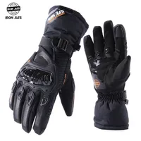 Cinco dedos Guantes de guantes de hierro Jia La pantalla t￡ctil de motocicleta c￡lida protectora de invierno motocicleta impermeable motocross para hombres 221110