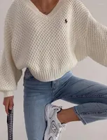 Sweaters femeninos Mujeres Vintage Color sólido Séter Séter de punto de punto Spring Autumn Casual Loose Pulter Tops Tops CHIC Streetwear