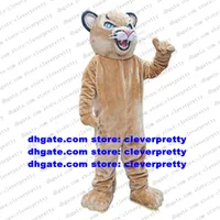 Brown Leopard Panther Mascot Costume Pard Cougar Cheetah Panthera pardus Cartoon Character Highs Qualitys Mise En Scene zx1822