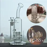 Mobius Glass Bong Dab Rigs Hookahs Stereo Matrix Perc Heavy Smoke Water Pipes Cigaretttillbeh￶r med 18 mm fogar