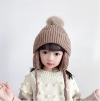 5pcs chapeaux pour enfants d'hiver. Automne et hiver. Gar￧ons et filles. Chapeaux chauds. Baby Tree Hat. L'￢ge de r￩f￩rence de No￫l du chapeau en tricot de protection de l'oreille est de 2 ￠ 7 ans
