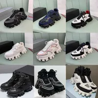 Клиенты часто покупаются с аналогичными предметами мужские черные облачные кроссовки Thunder Sneakers Женщины вязаная ткань с низкой топ -обувь легкая резиновая подошва кроссовки Runner Shoes338
