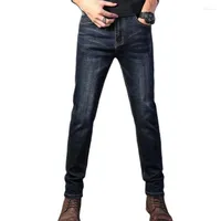 Jeans maschi maschi pantaloni in jeans pantaloni dritti maschio mezclilla pantalones si estende sottile