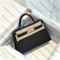 9a Luxury Brand Mini Tote Women Designer Bag de deuxi￨me g￩n￩ration 19cm Epson Ley Lychee Match Crossbody Purse Sacs 2022 Classic Fashion