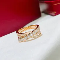 Luksurys projektant Pierścień mody diamentów wkładka wykonanie klasyczny styl powieść para wypoczynek mężczyzn i kobiety bardzo piękny ładny rozmiar 6-8