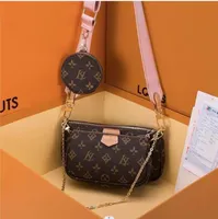 Kvinna Luxurys Designers Crossbody V￤skor Hot Wallet Ryggs￤ck Handv￤skor Purses Card Holder Bag Axel Tote Mini 3-Piece Set Evening BotteGas Bags Key Pouch M40712