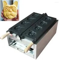 Brödtillverkare 3000W hundhuvud våffla gör maskin kommersiell elektrisk tillverkare form våfflor bakning