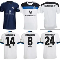 22 23 Hamburger SV 축구 유니폼 홈 어웨이 2022 2023 HSV 방식 Kinder Uniformen 남자 키트 세트 저지 축구 셔츠 유니폼 남성