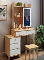 Muebles de dormitorio nórdicos All Solid Wood Tope Gabinete de almacenamiento Integrado Luz minimalista moderna Luxury con bloqueo pequeño M9699895