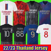 22 23 Maillot de voet voetballen Jerseys Tete ol 4th Blue Aouar Tagliafico voetbal shirts 2022 2023 Traore Men Kids Kit Equipment Lyon Tops