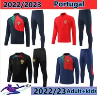 22 23 Portugals Joao Felix voetbaltruien Portuguesas Trainingspak Ruben Neves Bruno Ronaldo Fernandes Portugieser 2022 Portugal Tracksuit Men Kit Sets