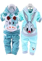 Kids Clothes Autumn Winter Baby Boy Clothes Sets Children Clothing Sets Baby Girls Sport Suit TshirtPantsKeep warm Outfit Suit K3094792