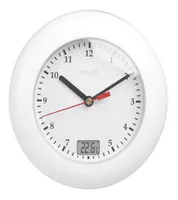 Baldr Thermometer Badrum V￤ggklockor Temperatur Display V￤gg h￤ngande av sugkoppar Analog vattent￤t duschklocka Klocka8346019