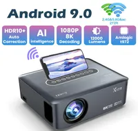 X1 Projector 8K 4K 1920 X1080P Amlogic T972 Двойной Wi -Fi BT50 HDR10 Voice Control Portable Home Media Video3370716