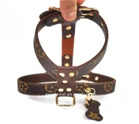 jhdisi baroque dog harnesses leases ins fashion pets date exitent leather tharness 6 patterns partys carhm bulldog leash 2104910