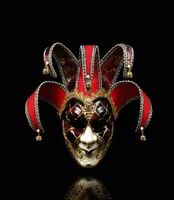 3 Renk Parti Jester Jolly Maskeleri Cadılar Bayramı Tasarımcısı Palyaço Tam Yüz Maskesi Yaratıcı Şenlik Maskerin Maskesi LW655615402