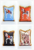 Luxury Embroidery Horse pillow Cover For Couch Designer Pillow Case Home Decorative Living Room fashion pillowcase8462881