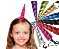 Unicorn Horns Hairband Costume Headdress Colorful Hair Band Children Hair Accessories Birthday Party Gift 50pcslot GA1723941854