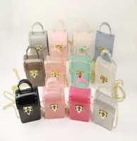 BASCHE JELLY BASS BASS MASHIONE KIDS Candy Color Princess Handbag Gel Fashion Children Fickle Chain Bagna a spalla singola 3146806