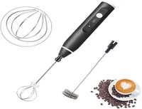 Portable Blender Machine Rechargeable Egg Tools Streaming Beater Handheld Foam Maker with Stainless Whisk Coffee Frother for Cappu2444494