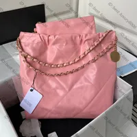 9A Luxury Tote Bag Brand Classic Brand 22 Designer Bolsas femininas Moda de cor s￳lida Moda de grande capacidade Ladies Saco de cosm￩ticos port￡til