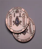 Home Decoration Crafts Faith charity audire laborare discere hope mason Challenge Coin Fraternity Masonic BronzeCoin9405585
