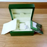 NOVO ESTILO Green Watch Papers Gift Watches Boxes Card de bolsa de couro 140mm 85mm 0 8kg para homens Caixa de assistência 2139