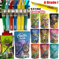 A Grade Jeeter Juice Disposable Straw E Cigarettes Vape Pen 0.5ml 1ml 10 Colors Empty Oil Rechargeable Pods Carts Dab Cartridges Kits 180mAh USB Charger Bags Packaging