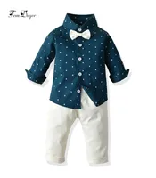 Tem Doger Baby Clothing Sets Autumn Newborn Infants 만화 Shirtspants 2pcs 유아 소년 스포츠 옷 2103096159787