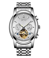 Relógios de pulso wlisth men039s esportes casuais relógios luxuosos de aço inoxidável montres mecaniques calendário relógio à prova d'água lumino8500563
