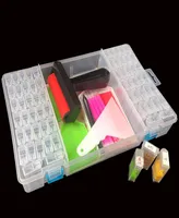 NEU 5D Diamond Painting Accessoires Tools Kit für Diamond Stickzubehör Art Supplies Storage Box 201125246786