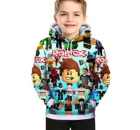 Kids039S Cartoon Hoodie Roblox Fashion 3D Digital Spring and Autumn Cotton Printing Boys and Girls039 Coat Kids24187583