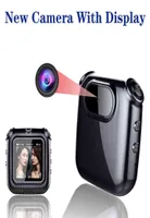 Mini Camera с дисплеем 1080p FHD Audio Video Video Voice PO Рекордер DV Камера Портативной зажимной ожерелье Pandent Cam Campord H22843106