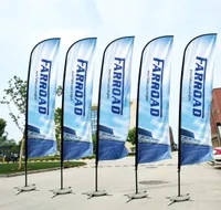 Flags And Banners Beach Feather Flag And Flagpole With Cross Base Graphic Custom Printing Advertising Promotion Celebration C10029538952