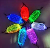 파티 축제 댄스 생일 선물 9488913을위한 7 색 LED LID LILD UP FACE MASK LUMINON GLAING HALLOWEEN 의상 페이스 마스크