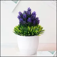Articoli di novità Simazione botanica pianta in vaso piante in plastica verde piante floreali aghi di pino da desktop in pino con stile diverso 2 6 dhf3a