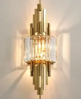 Post Modern Light Light Luxury Crystal Wall Lamp Room Living TV Antecedentes Atmosfera criativa Bedroom Bedancle Stairs2099135