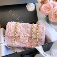 Lina Belle's Designer -Tasche Pink Persönlichkeit Frauen Bag Crossbody Bag Geldbörsen Handtaschen Tasche Leder Mode einfach passende Tasche unterwegs