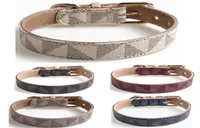 Designer Dog Collars and Leash set Sublimation Printed PU Leather Dog Collar Soft Firm Pet Leashes for Small Medium Large Dogs Poo6765794