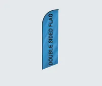 Logo personalizzato a doppia faccia di stampa digitale pubblicitario promozionale della spiaggia di piume Banding Banner Flying Banner e palo non incluso9613391