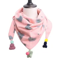 Bufandas envolturas para niños bufanda bufanda impresión para niños pequeños toalla de toalla de algodón brup tela otoño invierno baby tibia 221111
