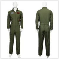 Косплей парики Top Gun Men Flight Suit Airman Costum