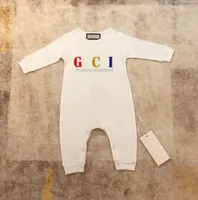 В складе детские ромперы весна осенняя мальчика для девочек одежда для ромп хлопковые новорожденные детские дизайнерские комбинезоны одежда моды
