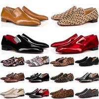 Met doos rode bodems klassieke lage mannen vrouwen casual schoen originele kleding schoenen luxe designer platform sneakers trainers oxfords loafers vintage authentieke eur 47