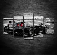 Modern Art Frame HD Printed Wall Canvas Pictures 5 Panel Nissan GTR Home Decoration Car Living Room Paintings Modular Posters6213266