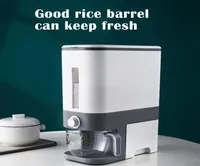 Storage Bottles Jars Automatic Plastic Cereal Dispenser Box Rice Container Organizer Grain For Kitchen FA8528698