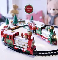 40 Weihnachtszug Set mit Lichtern und Sounds Weihnachtszug Set Railway Tracks Batteriewerksspielzeug Weihnachtsgeschenk für Kinder 26421061