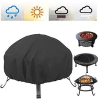 Outdoor Garden Yard Round Canopy Furniture Covers Waterproof Patio Fire Pit Cover UV Protector Grill BBQ Shelter Dust Cover T200614003139